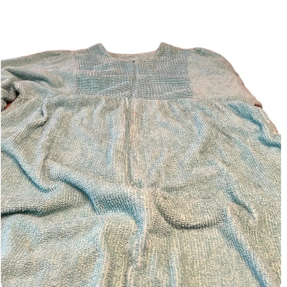 Adonna terry cloth grannycore modest maxi robe with front t zipper, size Large. - Picture 1 of 7
